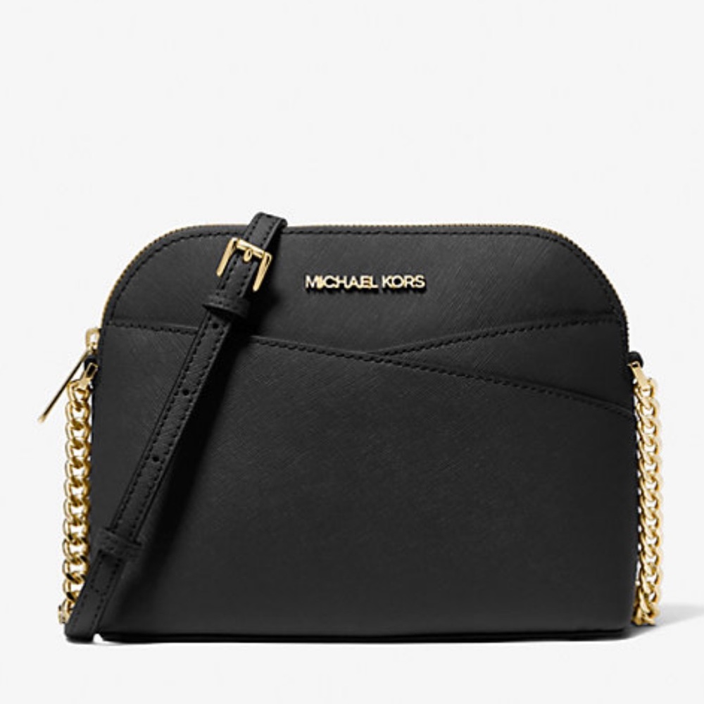 MICHAEL KORS 
Jet Set Travel Medium Dome Crossbody Bag XCROSS XBODY
Black 
NWT